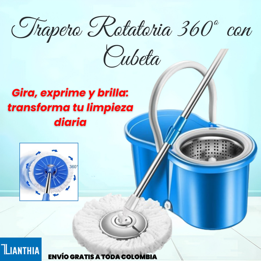 Trapero Rotatoria 360º con Cubeta